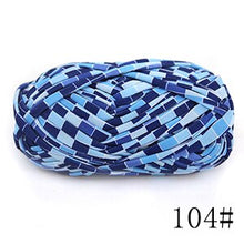 Load image into Gallery viewer, Jingxing, 3-5 days to EU USA, fancy yarn for knitting hats 100% polyester printed colors ribbon yarn handcraft crochet yarns