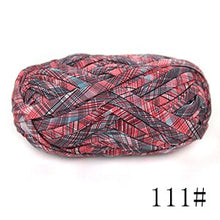 Load image into Gallery viewer, Jingxing, 3-5 days to EU USA,  fancy yarn for knitting hats 100% polyester printed colors ribbon yarn handcraft crochet yarns
