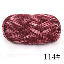 Load image into Gallery viewer, Jingxing, 3-5 days to EU USA,  fancy yarn for knitting hats 100% polyester printed colors ribbon yarn handcraft crochet yarns
